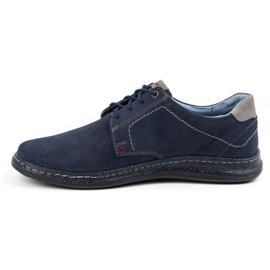 Olivier Scarpe casual da uomo in pelle 930MA blu navy 1