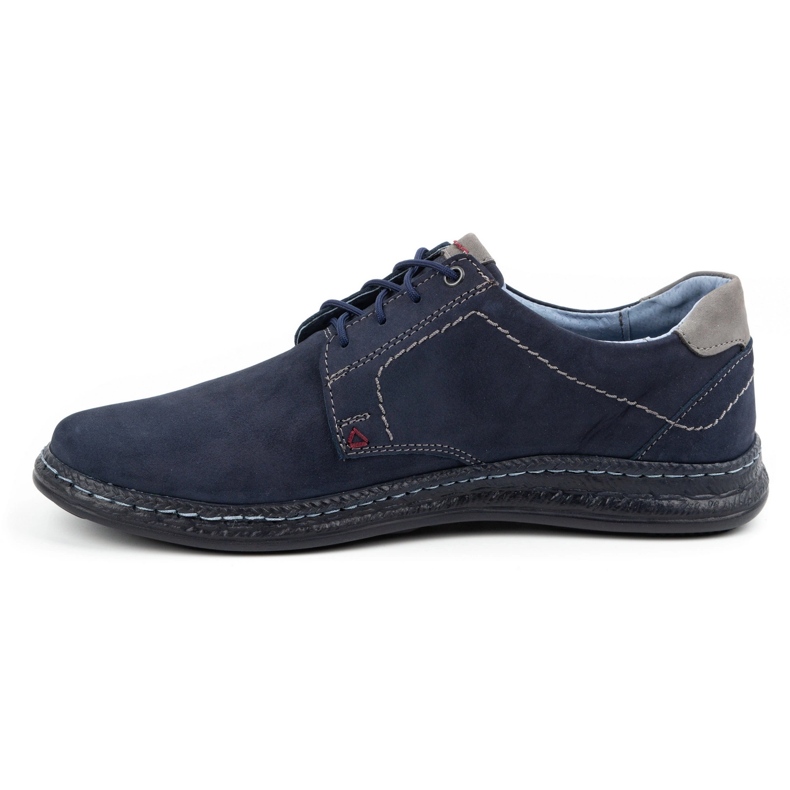 Olivier Scarpe casual da uomo in pelle 930MA blu navy 1