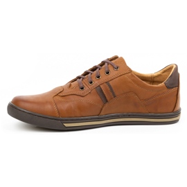 Polbut Scarpe casual da uomo 1801N Axe Camel marrone 1