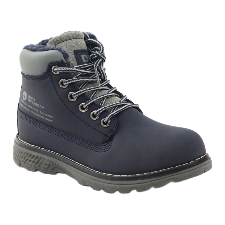 DK Scarponi da trekking invernali con cerniera 75009 blu navy grigio 1