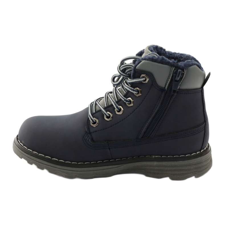 DK Scarponi da trekking invernali con cerniera 75009 blu navy grigio 2