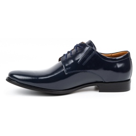 Olivier Scarpe formali da uomo in pelle, vernice 480 blu navy 1