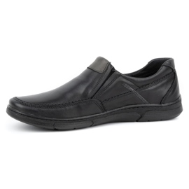 Olivier Slip-on da uomo in pelle 62K nero 1