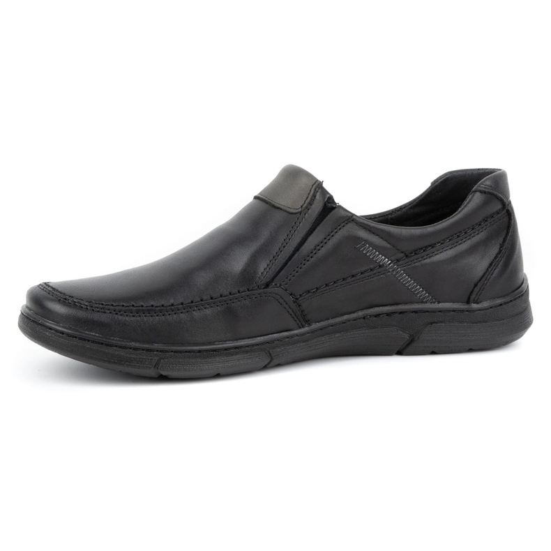 Olivier Slip-on da uomo in pelle 62K nero 1
