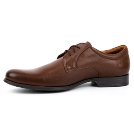 Kampol Scarpe eleganti da uomo in pelle 344KAM marrone 1