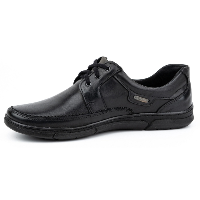 Olivier Scarpa stringata da uomo in pelle 60K nera nero 1