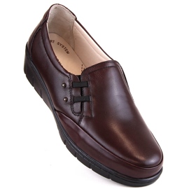 Scarpe da donna comode in pelle con fascia elastica T.Sokolski J304 rosso 1