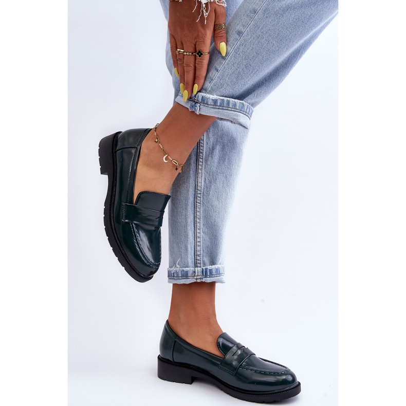 FG2 Mocassini da donna classici Verde Faradays 1