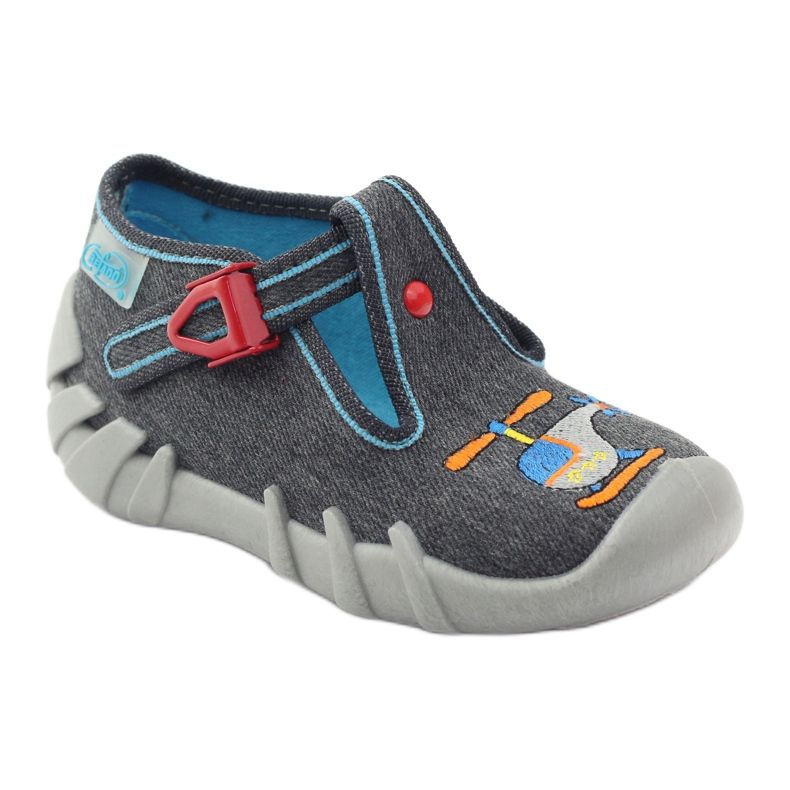 Scarpe per bambini Befado 110p307 pantofole rosso grigio arancia blu 1