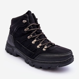 Scarponcini Trekking Uomo Warm Black Cowder nero 1
