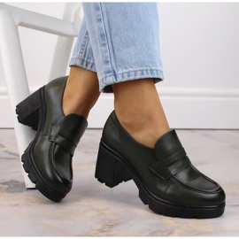 Scarpe sul palo Potocki W WOL166B verde 1