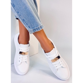 Sneakers da donna con chiusura Graff Gold bianco 2
