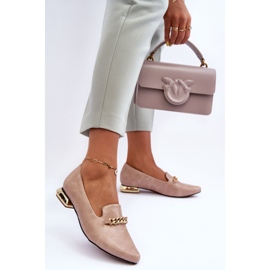PD1 Ballerine Con Catena Beige Lanez 1