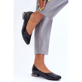PD1 Scarpe con tacco piatto Vaani in pelle Nere Vaani nero 1