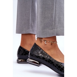 PD1 Scarpe con tacco piatto Vaani in pelle Nere Vaani nero 2