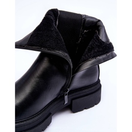 Stivali Alti Caldi Stivali Jodhpur Slip-on Nero Milca 1