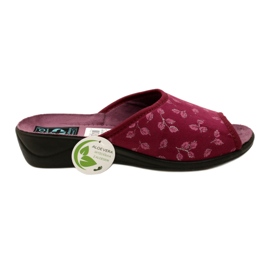 Pantofole in velluto bordeaux Adanex 28271 Aloe Vera rosso 5
