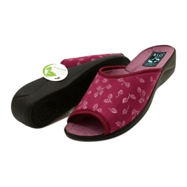 Pantofole in velluto bordeaux Adanex 28271 Aloe Vera rosso 4