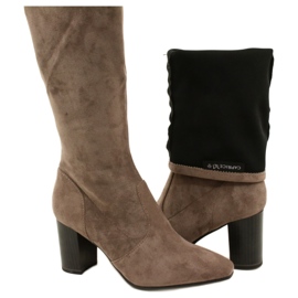 Stivaletti da donna Beige-Tortora Stretch Caprice 9-25520-41 355 3