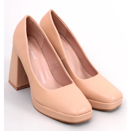 Décolleté tacco largo Nessa Nude beige 1