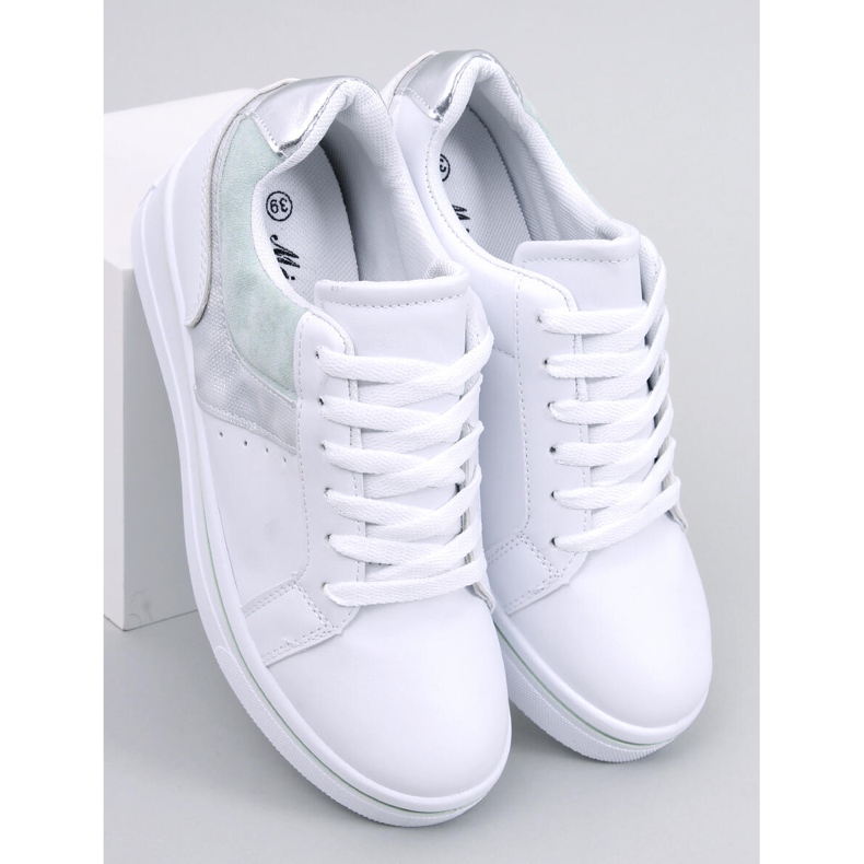 Sneakers con zeppa Tobey Green bianco 1