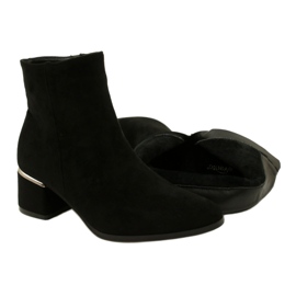 Evento Stivali in pelle scamosciata con decorazione argento, Nero 23BT35-6420 5