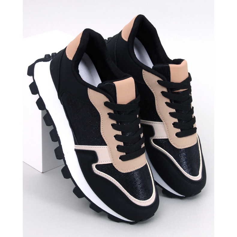 Sneaker con suola alta di Bois Black nero 1