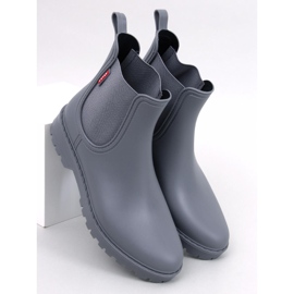 Stivali Chelsea grigio braun 1