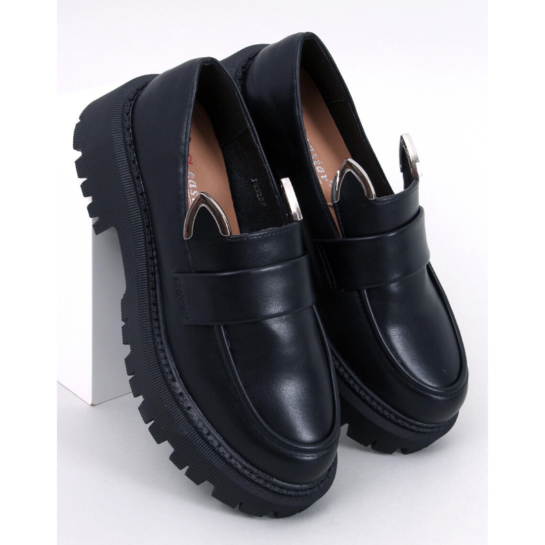 Mocassini con plateau e orecchie di Bunnies Black nero 1