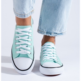 Sneakers Shelovet classiche color menta verde 2