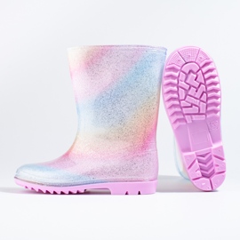 Stivali da pioggia Shelovet multicolori da bambina multicolore 2