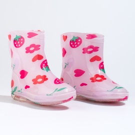 Wellington alla frutta Shelovet rosa da bambina 1