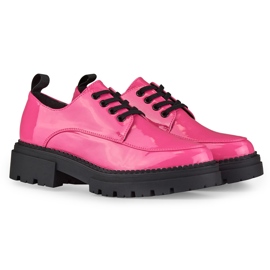 La.Fi Scarpe stringate laccate rosa 1