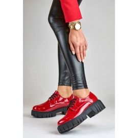 La.Fi Scarpe stringate rosse laccate rosso 2