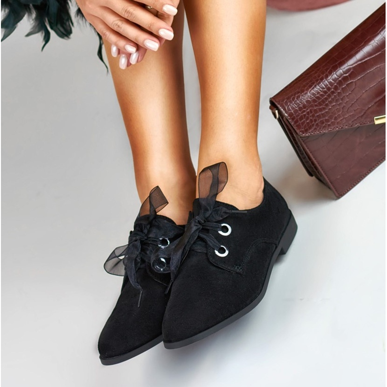 La.Fi Eleganti scarpe scamosciate nero 1