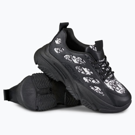 Sneakers nere da donna Emis nero 1