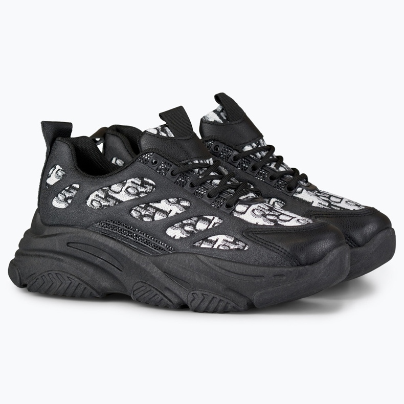 Sneakers nere da donna Emis nero 2