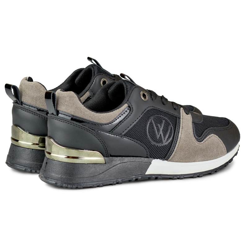 Sneakers alla moda in jersey nero 1