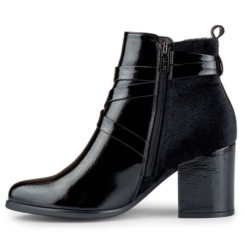Eleganti stivali da donna neri con chiusura decorativa nero 1