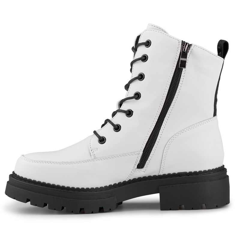 Stivali bianchi da donna realizzati in pelle naturale bianco 1