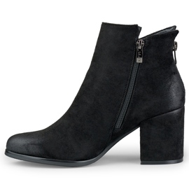 Stivaletti da donna in camoscio nero di Charlotte 1