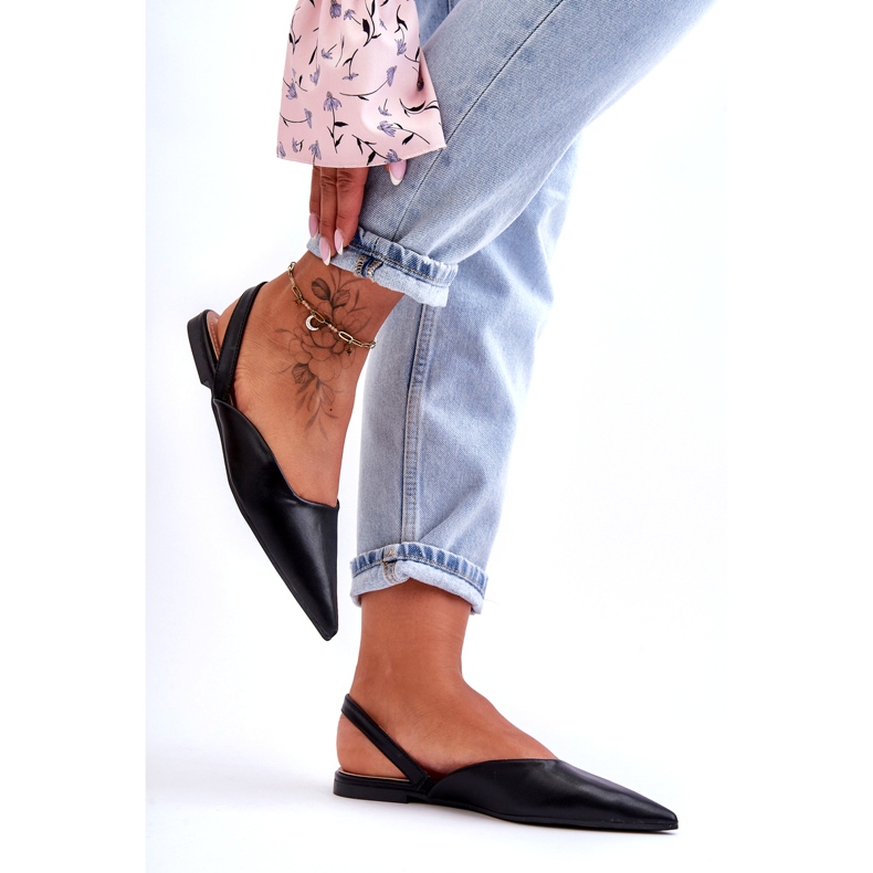 Ballerine nere ecoclidate femminili nero 3
