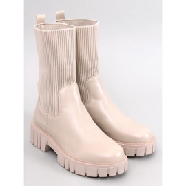 Stivali a calzino con tomaia Farrell Beige 1