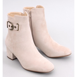 Stivali Lanne Beige con tacco basso 1