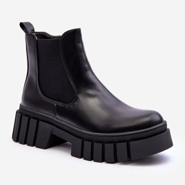 PG1 Stivali in pelle grosso Stivali Chelsea Neri Orryss nero 1