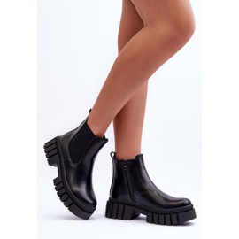 PG1 Stivali in pelle grosso Stivali Chelsea Neri Orryss nero 2