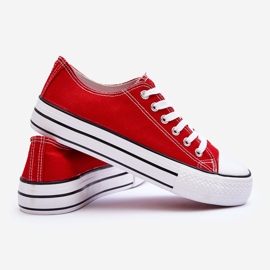 FB3 Sneakers classiche basse con plateau Rosse Jazlyn rosso 1