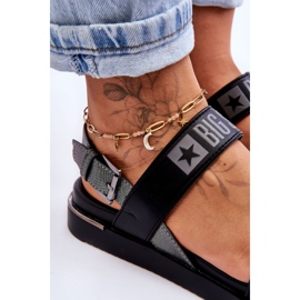 Sandali piatti da donna Big Star LL274938 neri nero 3