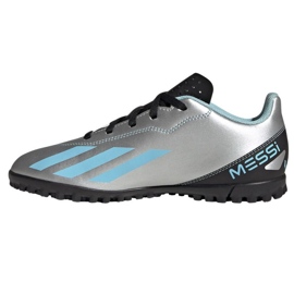 Scarpe da calcio Adidas X Crazyfast Messi.4 Tf Jr IE4068 grigio sfumature di grigio 1