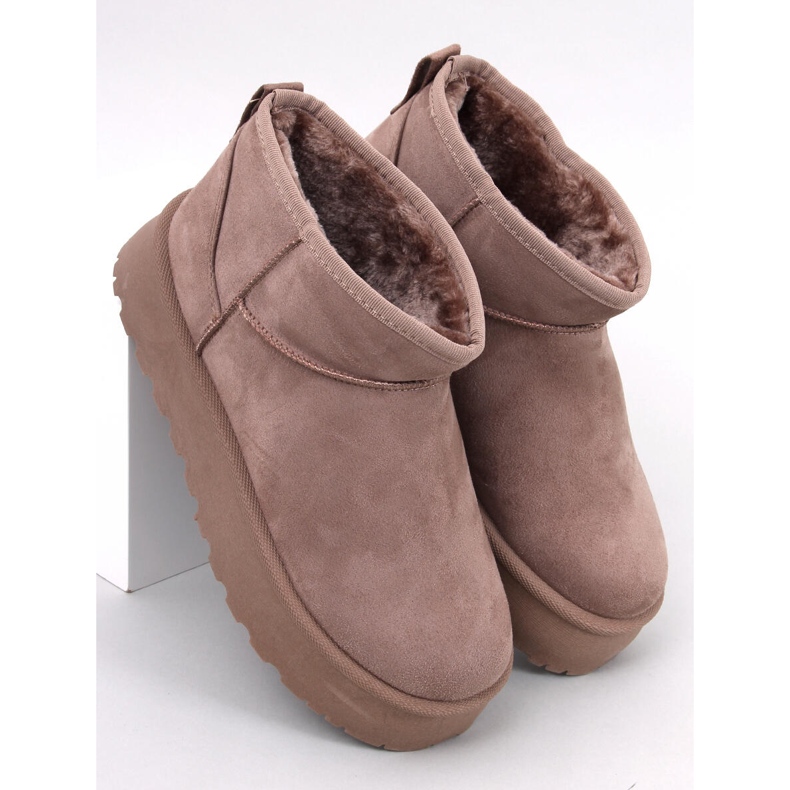 Stivaletti corti con plateau Solnis Khaki beige 1